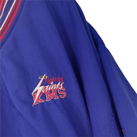 Vintage Champion Pullover Jacket Size XL Embroidered KMS Fighting Saints 90s Y2K - Picture 3 of 12